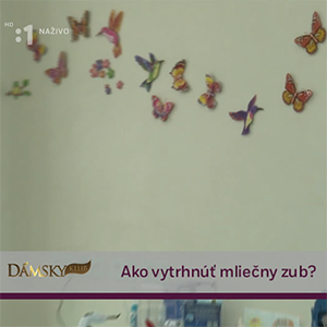 RTVS, Dámsky klub, 27.5.2019, téma: Ako vytrhnúť mliečny zub?