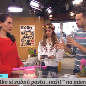 TV Markíza, Teleráno, 20.3.2018, téma: Akú zubnú pastu? (v čase 55:56 vstup MUDr. Zorice Nemcovej)