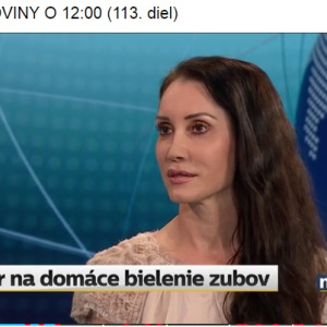 TV JOJ NOVINY O 12:00, Téma: bielenie zubov, (vstup Dr.Nemcovej od 12:32 min.)